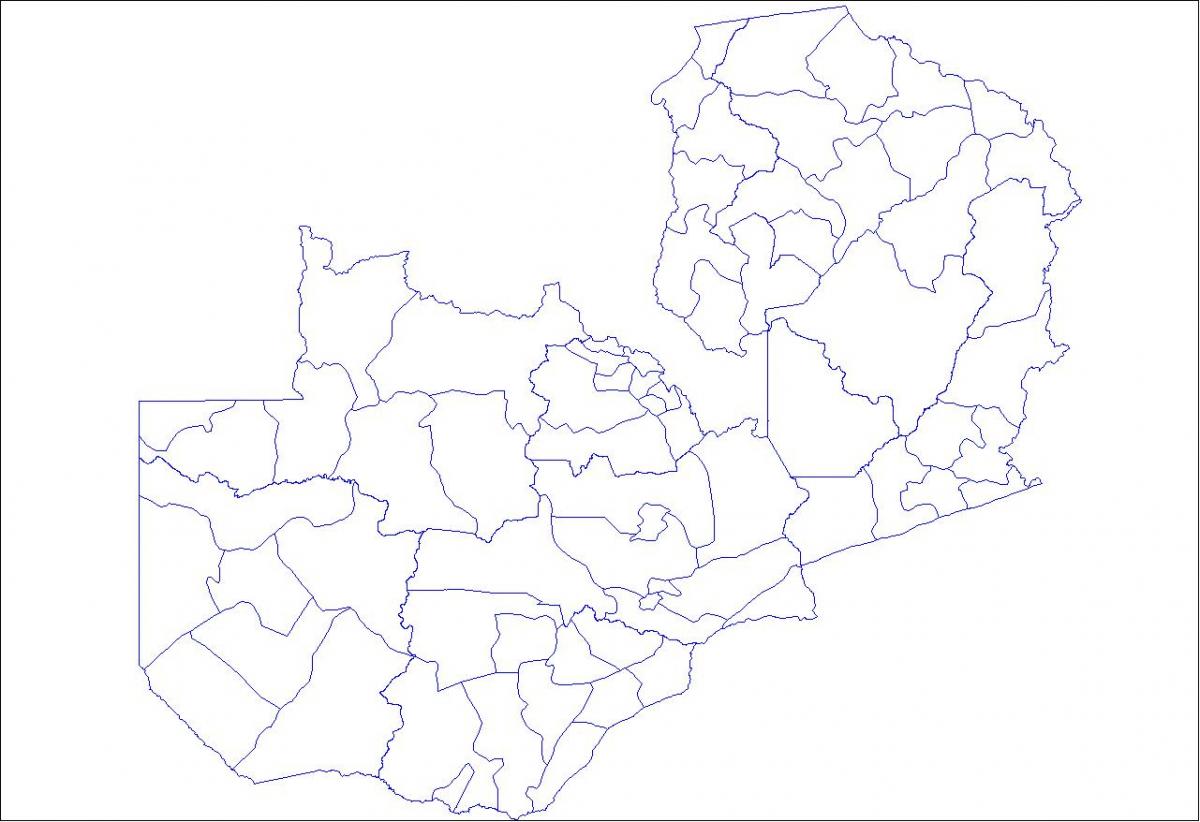 Mapa ng Zambia balangkas