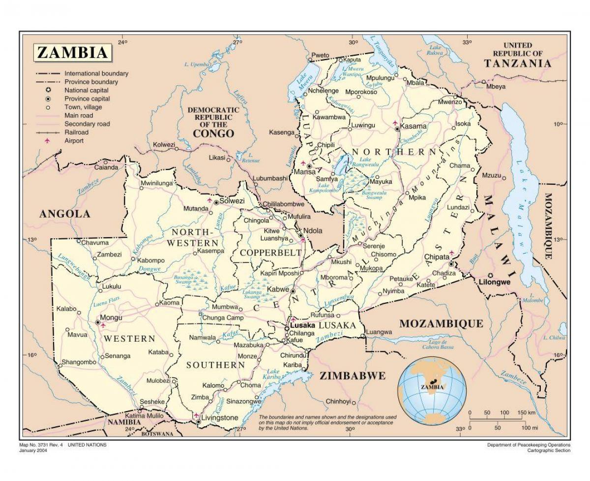 Mapa ng kalsada zambi