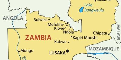 Mapa ng kitwe Zambia