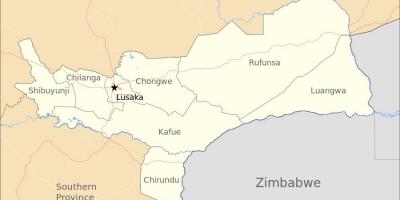 Mapa ng Zambia, lusaka