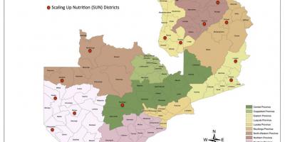 Zambia distrito update mapa